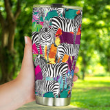 Zebra Colorful Pattern Tumbler