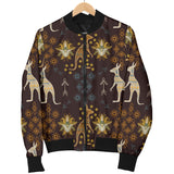 Kangaroo Aboriginal Theme Pattern  Men Bomber Jacket