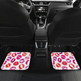 Lips Pattern Print Design 04 Front and Back Car Mats