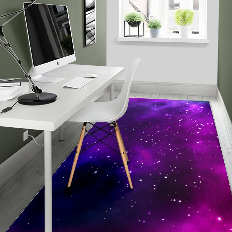 Pink Space Galaxy Pattern4 Area Rug