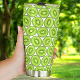 Sliced Kiwi Pattern Background Tumbler