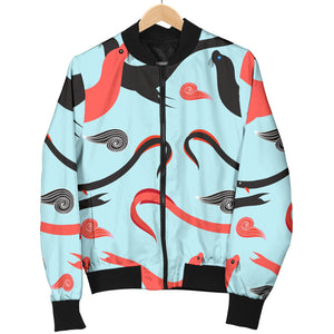 Sea Lion Pattern Theme Men Bomber Jacket