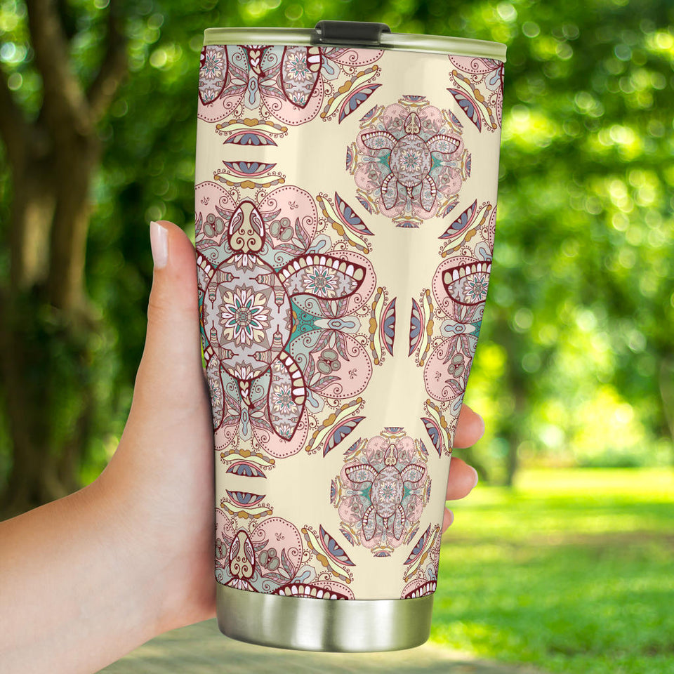 Sea Turtle Tribal Pattern Tumbler