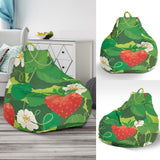 Strawberry Leaves Pattern Bean Bag Cover