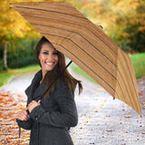 Wood Printed Pattern Print Design 04 Umbrella