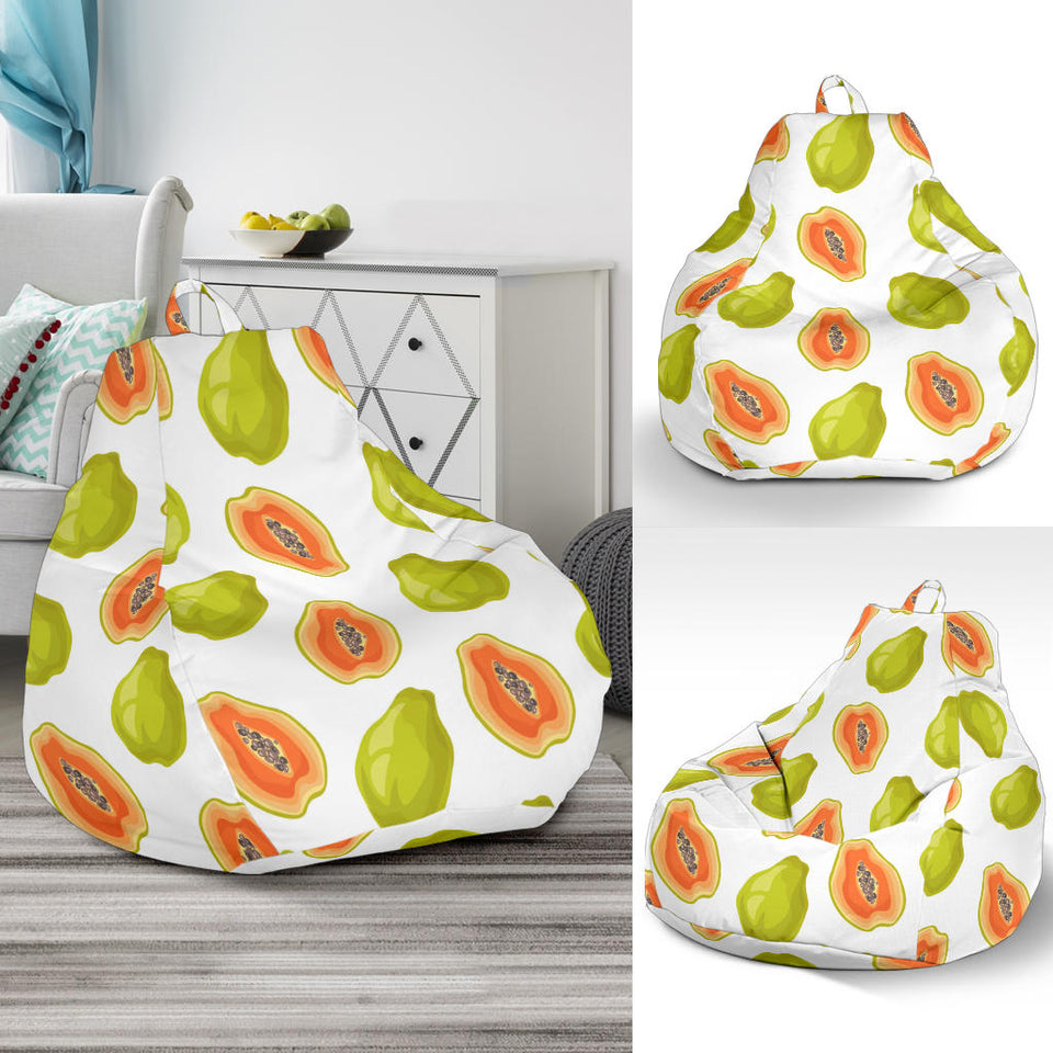 Papaya Pattern Theme Bean Bag Cover