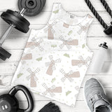 Windmill Pattern Background Men Tank Top