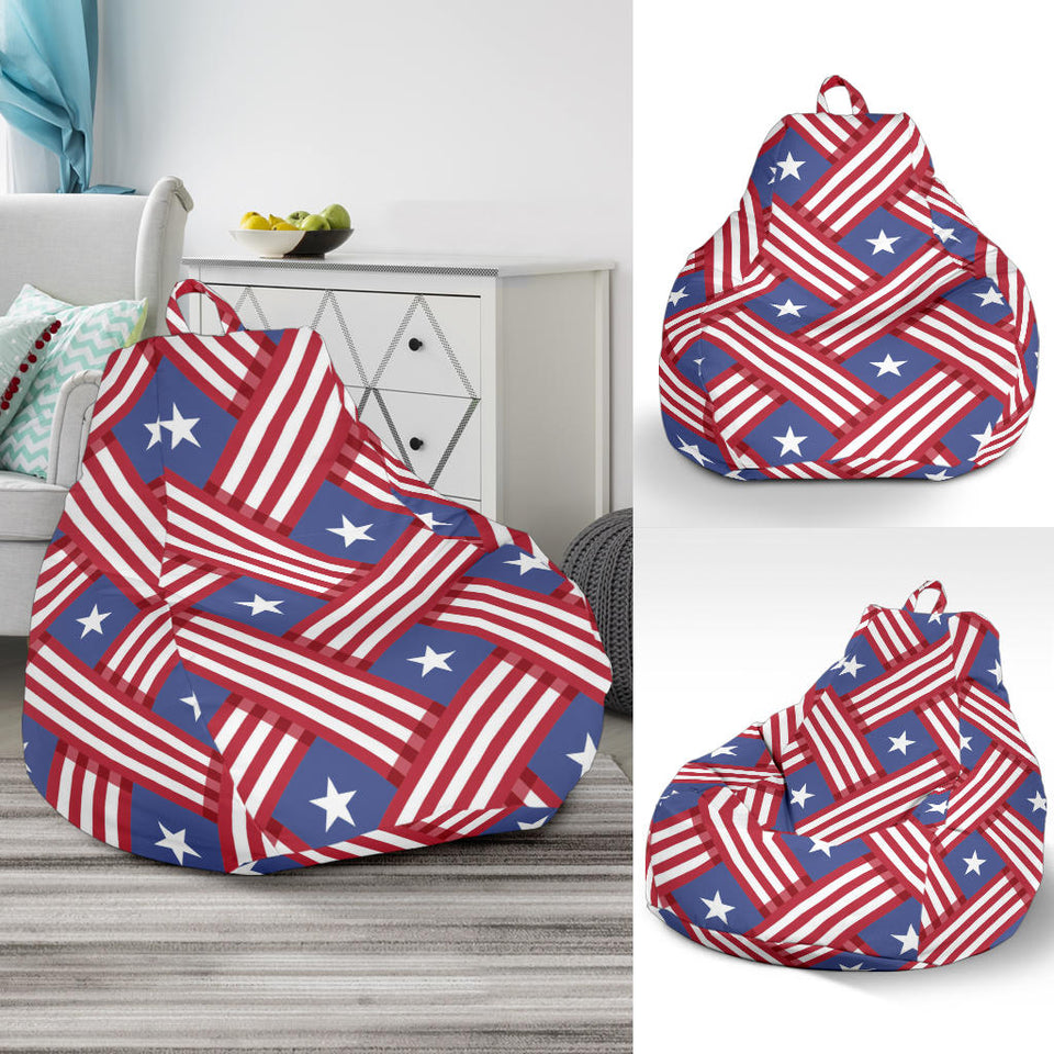 USA Star Stripe Pattern Bean Bag Cover