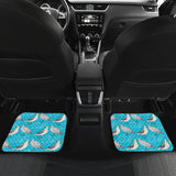 Seagull Pattern Print Design 02 Front and Back Car Mats