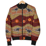 Kangaroo Aboriginal Pattern Men Bomber Jacket