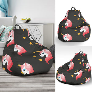 Unicorn Star Pattern Bean Bag Cover