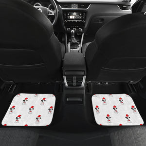 Jack Russel Pattern Print Design 01 Front and Back Car Mats