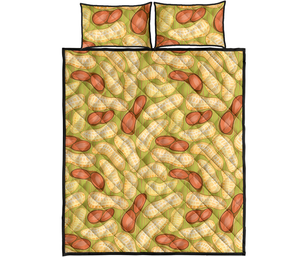 Peanut Pattern Theme Quilt Bed Set