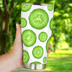 Sliced Cucumber Pattern Tumbler