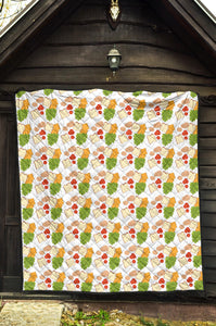 Sandwich Pattern Print Design 02 Premium Quilt