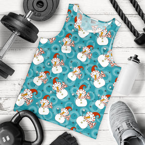 Snowman Chirstmas Pattern Men Tank Top