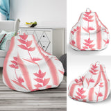 Heliconia Pink White Pattern Bean Bag Cover