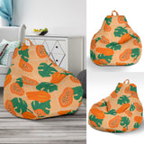 Papaya Leaves Pattern Bean Bag Cover