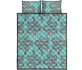 Snake Tribal Pattern Quilt Bed Set