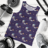 Sleeping Sea Lion Pattern Men Tank Top