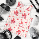 Octopus  Crab Starfish Pattern Men Tank Top