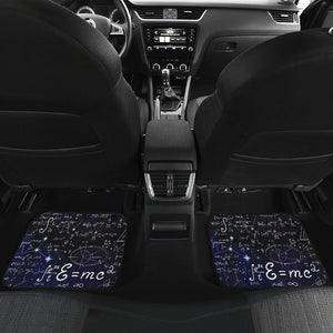 Math Pattern Print Design 02 Front and Back Car Mats