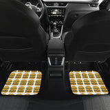 Hamburger Pattern Print Design 05 Front and Back Car Mats