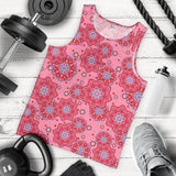 Indian Pink Pattern Men Tank Top