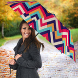 Zigzag Chevron Pattern Background Umbrella