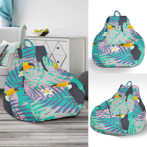 Toucan Pattern Background Bean Bag Cover