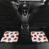 Ladybug Pattern Print Design 01 Front and Back Car Mats