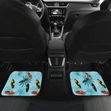 Surfboard Pattern Print Design 03 Front and Back Car Mats