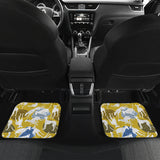 Greyhound Pattern Print Design 02 Front and Back Car Mats