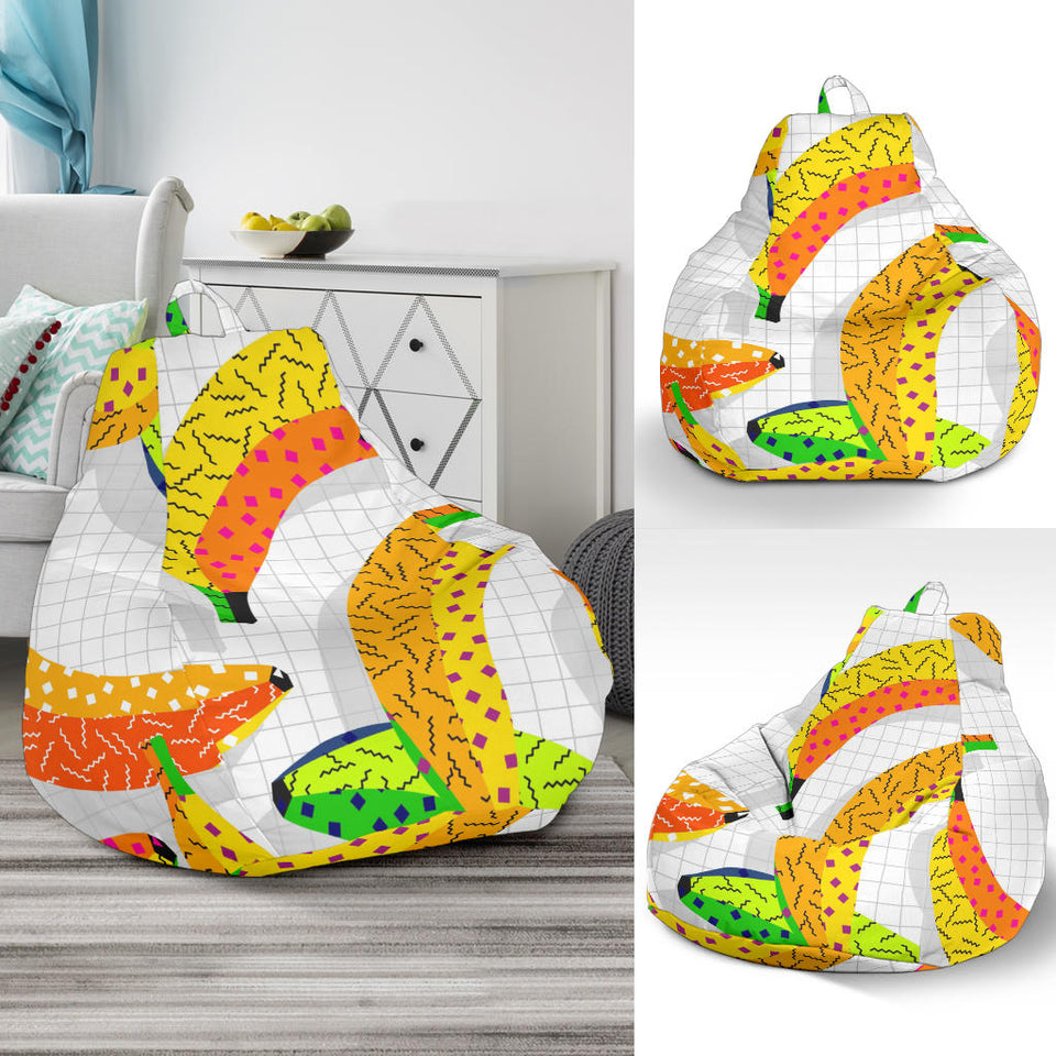 Banana Geometric Pattern Bean Bag Cover