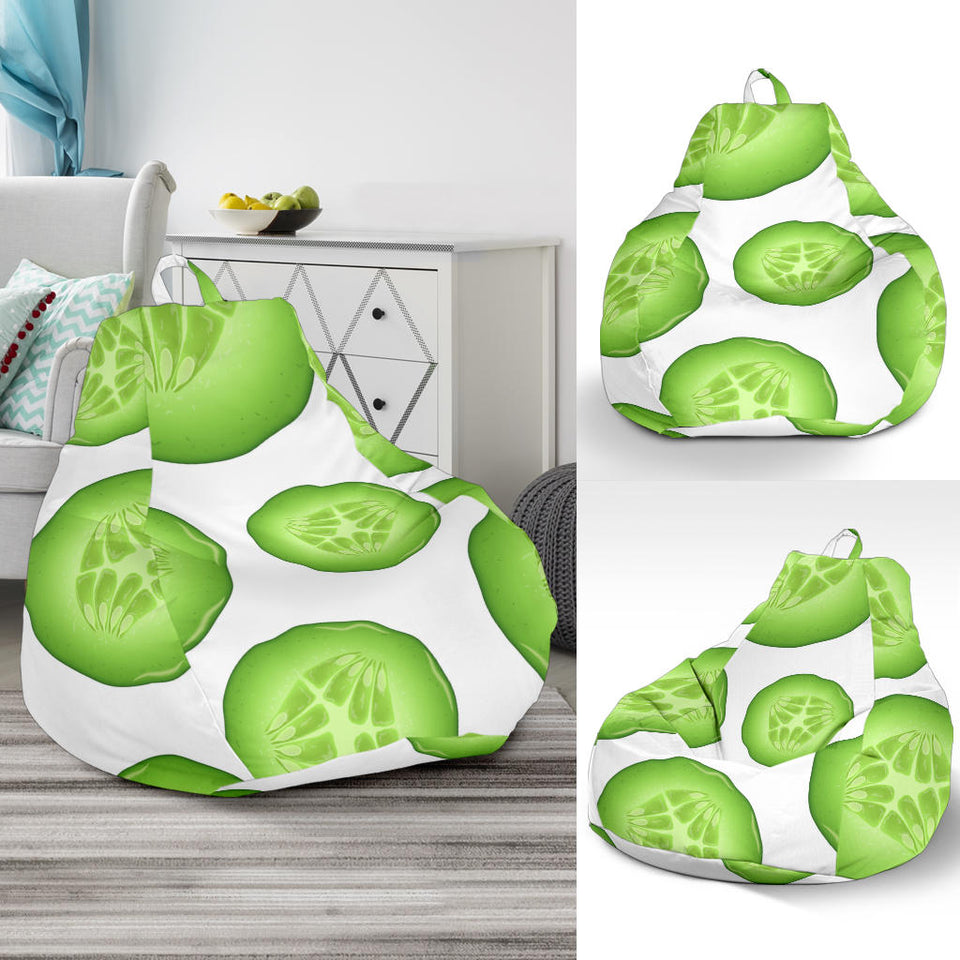 Sliced Cucumber Pattern Bean Bag Cover