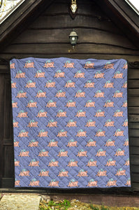 Pig Pattern Print Design 03 Premium Quilt