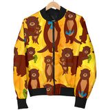 Otter Pattern Men Bomber Jacket