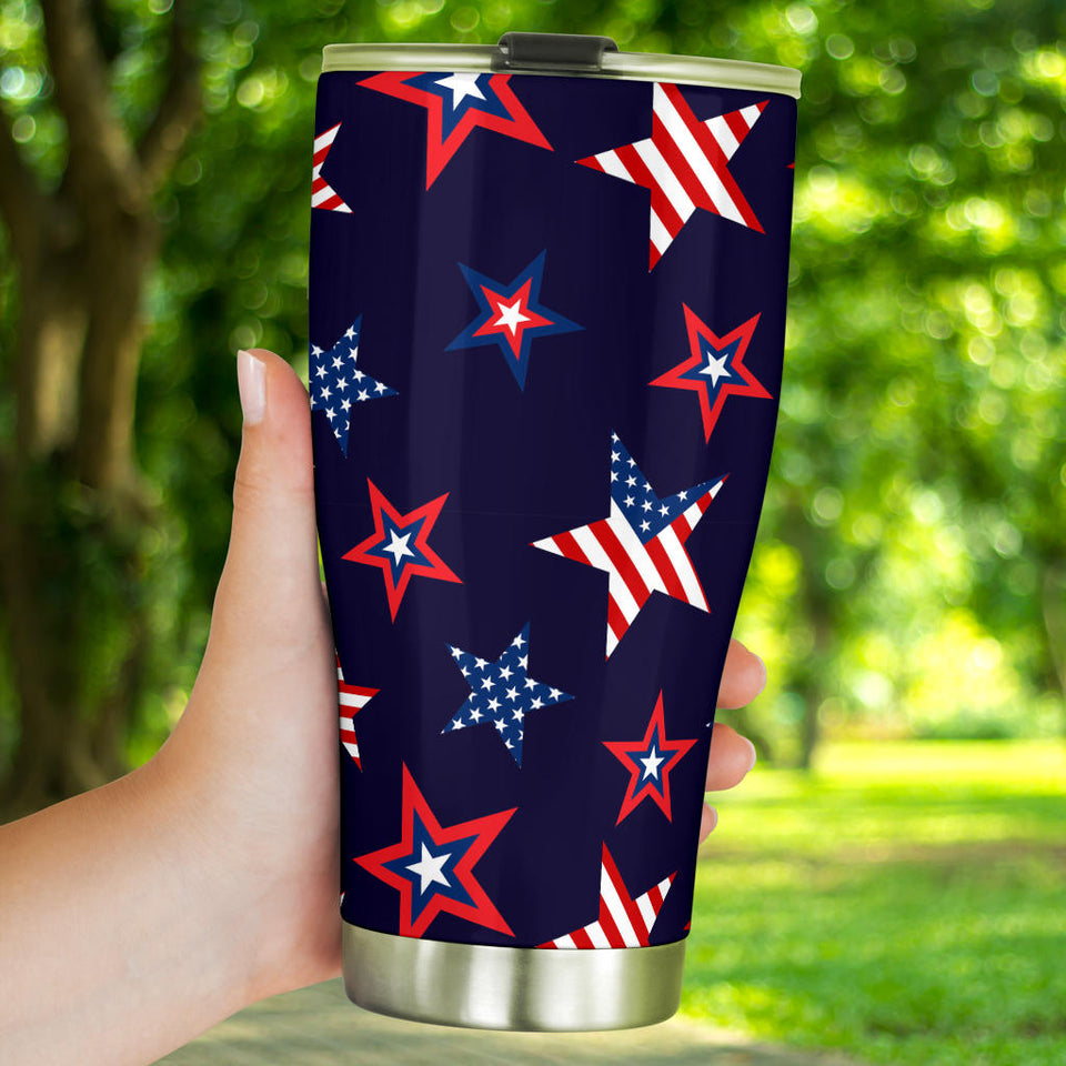 USA Star Pattern Theme Tumbler