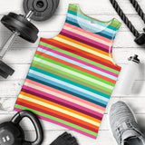 Rainbow Pattern Men Tank Top