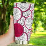 Sliced Dragon Fruit Pattern Tumbler