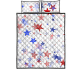 USA Star Pattern Quilt Bed Set