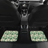 Giraffe Pattern Print Design 02 Front and Back Car Mats