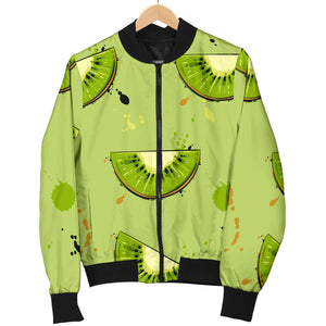 Kiwi Pattern Background Men Bomber Jacket