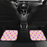 Fried Eggs Pattern Print Design 02 Front and Back Car Mats