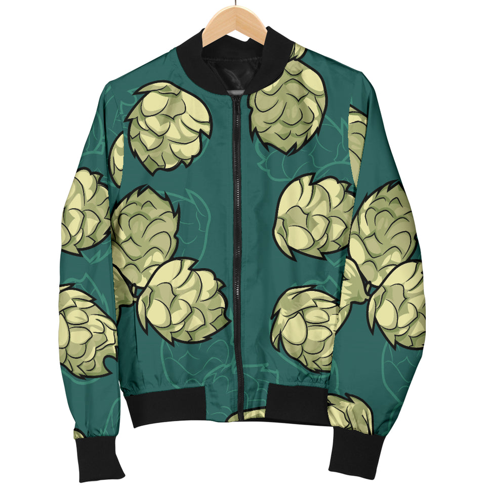 Hop Pattern Background Men Bomber Jacket