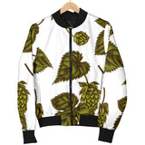 Hop Leaves Pattern Men Bomber Jacket