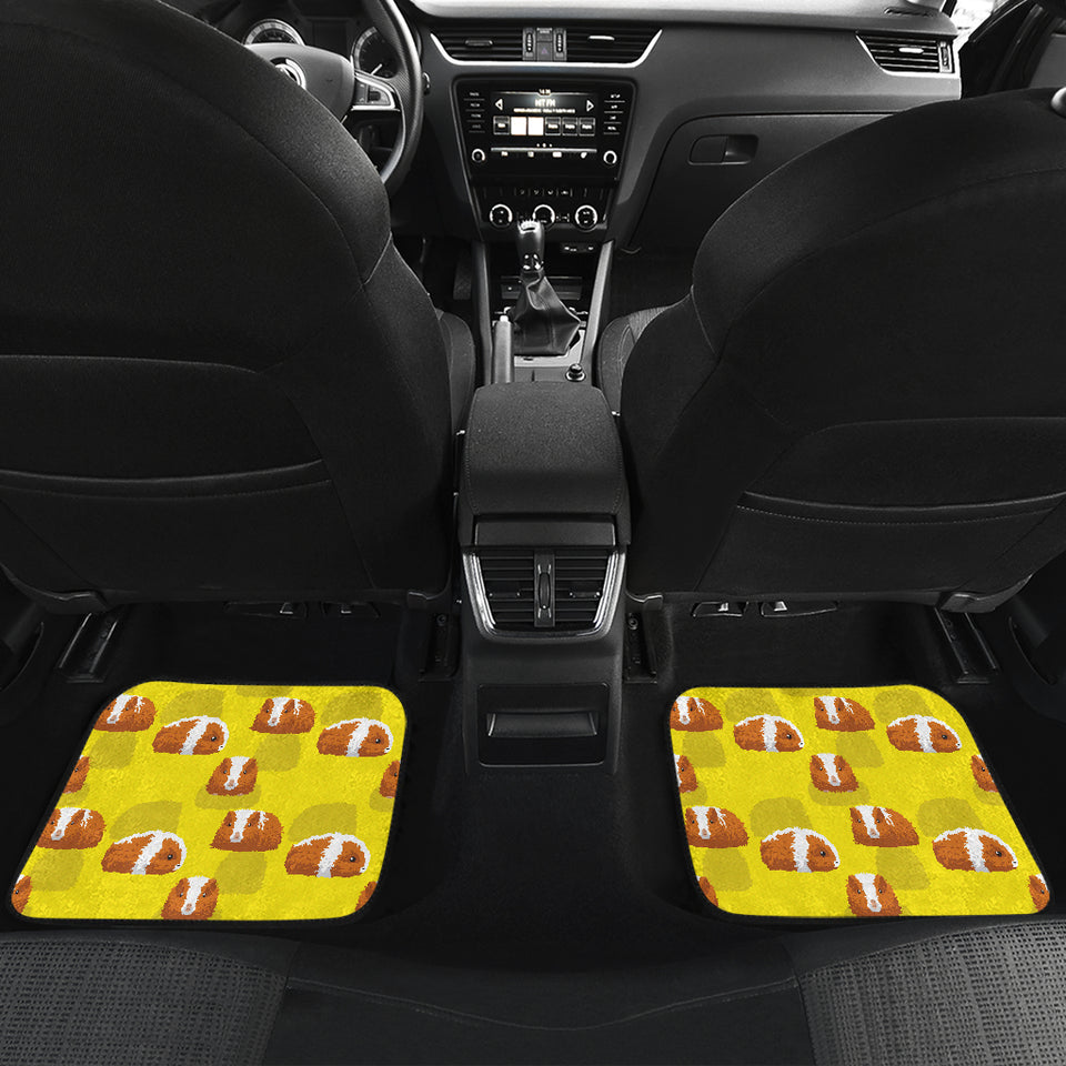 Guinea Pig Pattern Print Design 05 Front and Back Car Mats