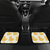 Duck Toy Pattern Print Design 05 Front and Back Car Mats