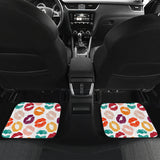 Lips Pattern Print Design 03 Front and Back Car Mats