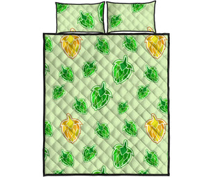 Hop Graphic Decorative Pattern Quilt Bed Set